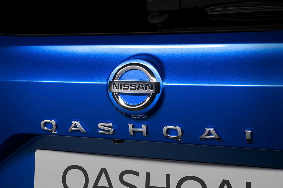 Vue arrière rapprochée du Nissan Qashqai 2021