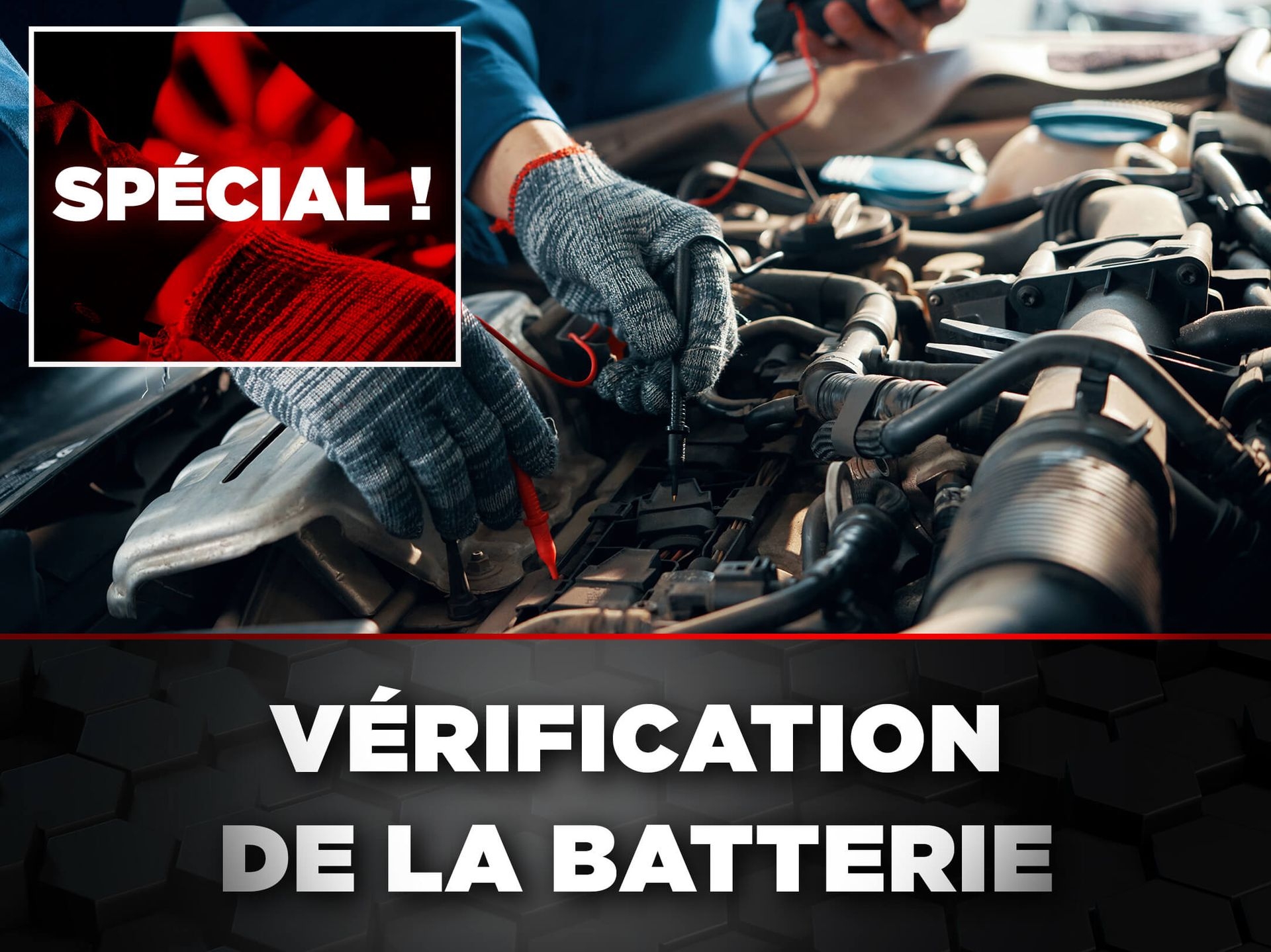 Vérification de la batterie de voiture