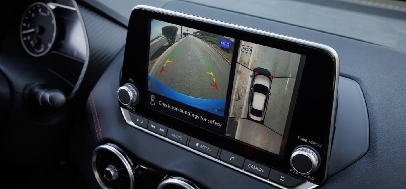 Bouclier de sécurité 360 sur l'écran tactile de la Nissan Sentra 2025.