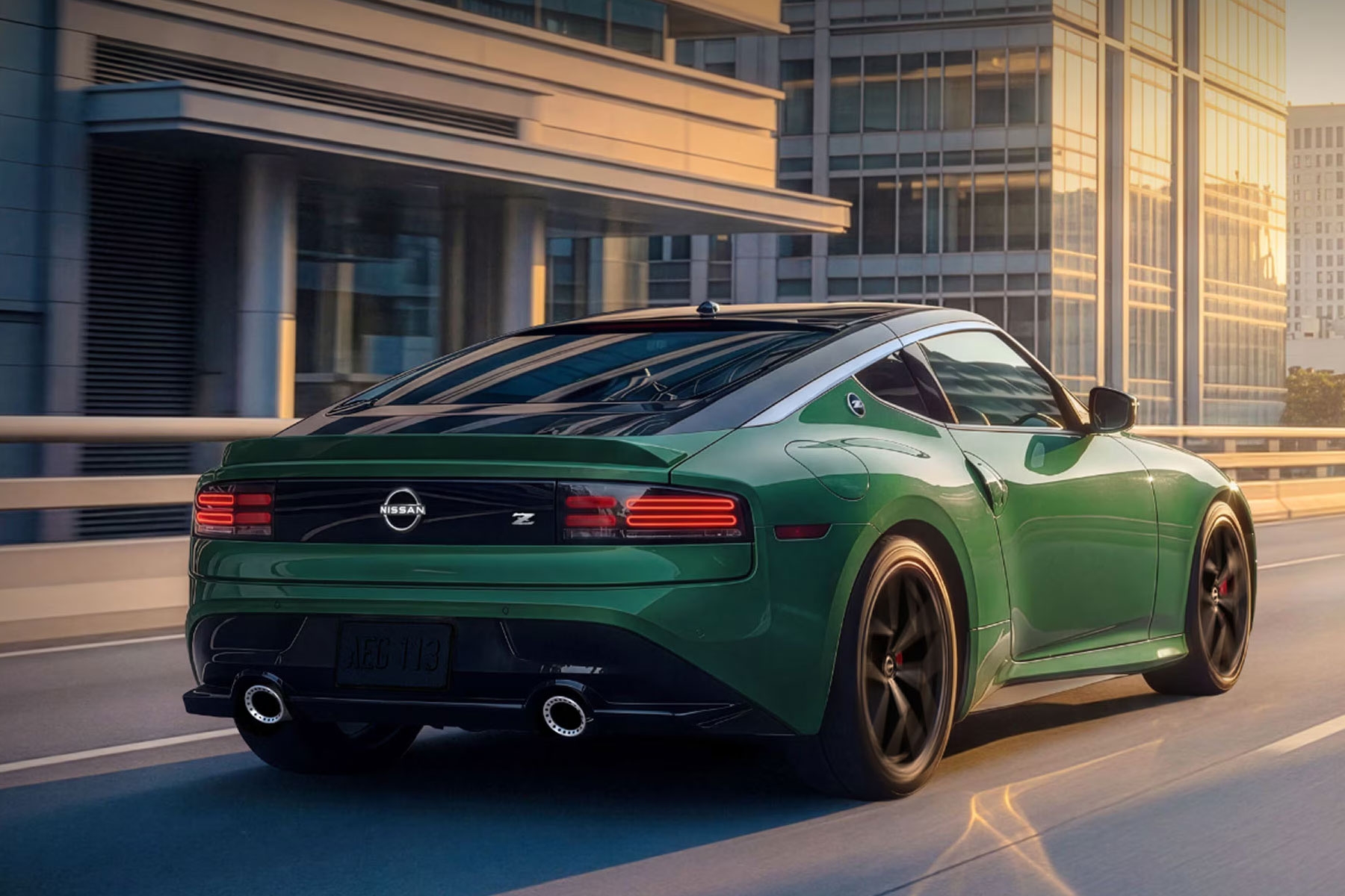 La Nissan Z 2027 vue de derrière.